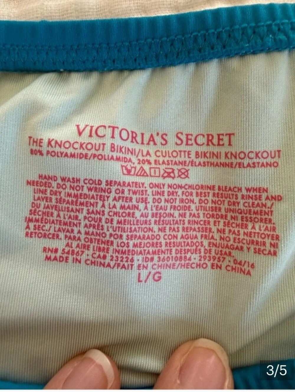 Victoria’s Secret The Knockout Bikini Bottoms Size Large